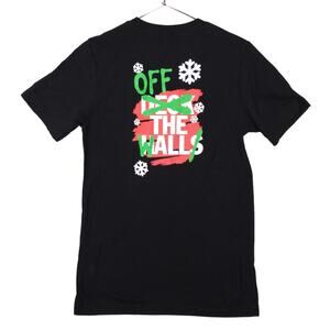 Vans Of The Walls "Deck The Walls" Graphic Tee Size Small Black